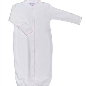 Nella Pima Bubble Converter Gown with Pink Trim